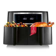 Gourmetmaxx Friteuse à air chaud Doppelkorb Double Compartiment 2x 4L Airfryer