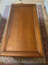 table basse de salon merisier massif avec inscrustations noyer