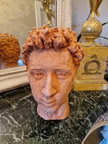 Sculpture ancienne terre - sculpture, en