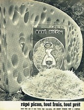 Advertising 420 1965 Gruyère de Savoie Rapé Picon Cheese