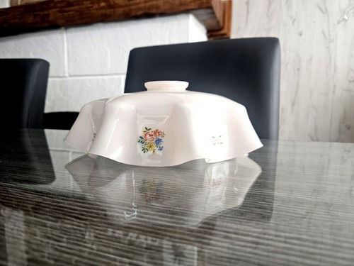 Abat jour lustre opaline rose - abat-jour,