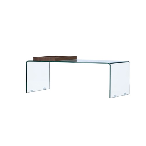 Table basse verre - basse, en