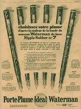 Antique 1928 Waterman Ideal Pen Holder Magazine Issue Advertising