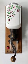 MURAL COFFEE GRINDER BLUEBERRY DECOR SIGN FB FENAL BADONVILLER ANTIQUE