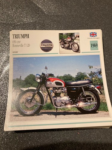 Carte fiche moto collection - fiche,