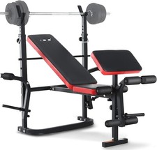 ISE Banc de Musculation Multifonction Réglable Pliable Inclinable  SY-5430B