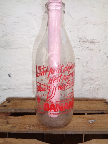 Ancienne bouteille lait - bouteille, a