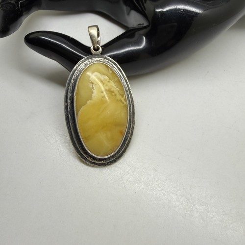Pendentif ambre naturel - en,