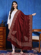 De Luxe Bordeaux Pashmina