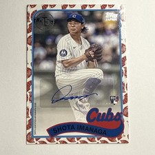 2024 Topps Japan Edition Shota Imanaga 1989 Koi Fish Rookie Auto /25 Chicago Cub