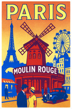 AFFICHE  POSTER  PARIS MOULIN