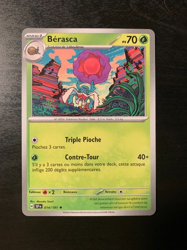 Carte pokémon rare bérasca - rare,