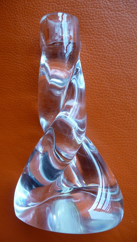 Pied lampe bougeoir cristal - de,