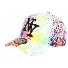 Casquette NY Blanche et Verte