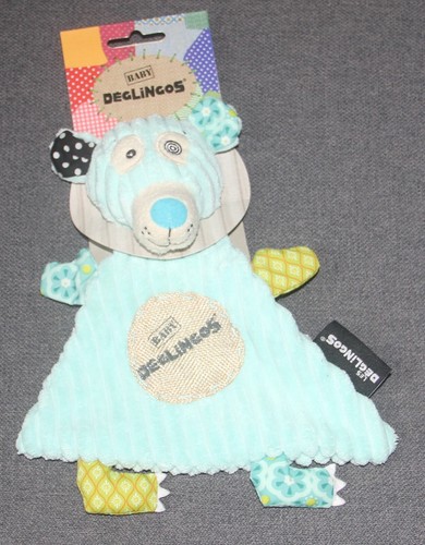 Doudou plat ours illicos bleu - doudou,