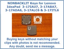 NONBACKLIT Keyboard KEY for IdeaPad 3 17IAU7 3 17ABA7 3 17ADA6 3 17ALC6 3 17ITL6
