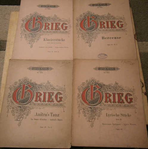 Grieg partitions anciennes - grieg,,