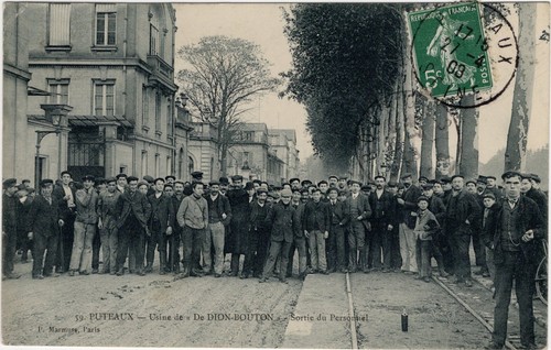 Cpa puteaux usine de - de,