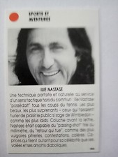  ILIE NASTASE   Card  Star Tennis  French Edition 1987 87