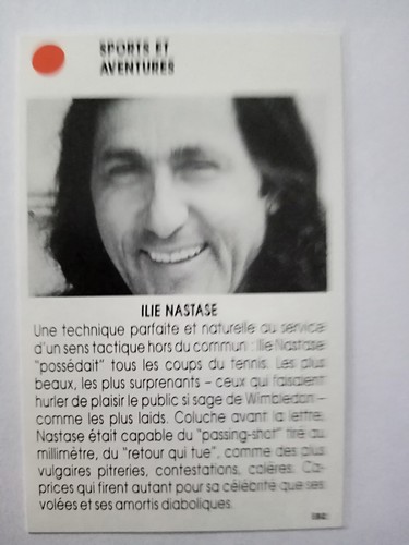 Ilie nastase card star - ilie,
