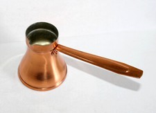 OLD TURKISH CEZVE ZAZWA ZAZOUA tinned copper coffee maker, vintage coffee service