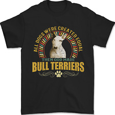A Bull Terrier Dog Mens T-Shirt 100% Cotton