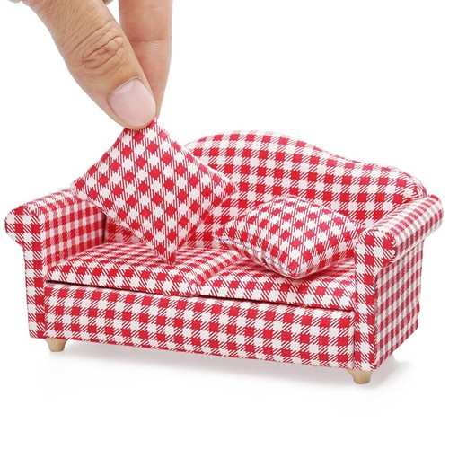 Dollhouse miniature sofa - dollhouse,