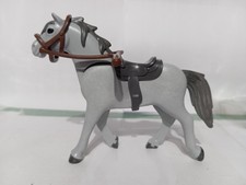 PLAYMOBIL FIGURINE CHEVAL GRIS
