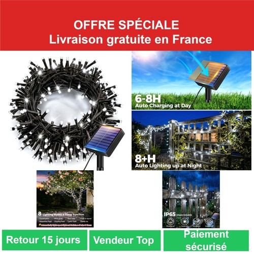 Guirlande solaire extérieur - solaire,