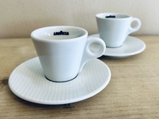 Lavazza Espresso Cups & Saucers Set of 2 – Apulum Porcelain Romania 