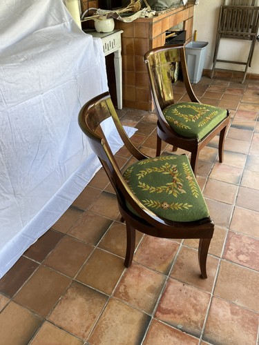 Paire chaises gondole en - paire,