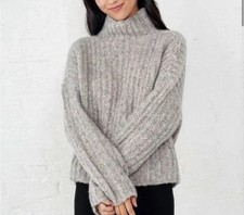 La Ligne NYC Alpaca Ribbed Boxy Sweater Small $240