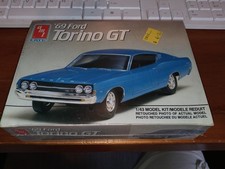 VINTAGE AMT  1/43-1969 FORD TORINO GT- MODEL  SNAP KIT NISB 6900