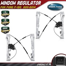 2x Power Window Regulator w/ 7pins Motor for Ford F-150 11-14 Front Left & Right