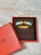 hermes bracelet Clic Clac H Celeste gold 17 cm pm 