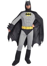 Batman Classic costume disguise adult official DC Comics (Size L) with padded mu