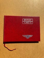 1986 Bentley Motors Turbo R Motor Car Owners Handbook Instruction Manual TSD4716