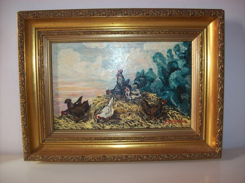 Tableau thème coq - , poules