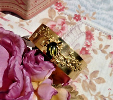 VINTAGE CUFF BRACELET decor foliage and tiger stone "Lion's Workshop"