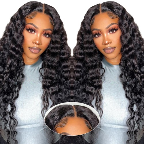 Deep wave lace front - lace, wigs