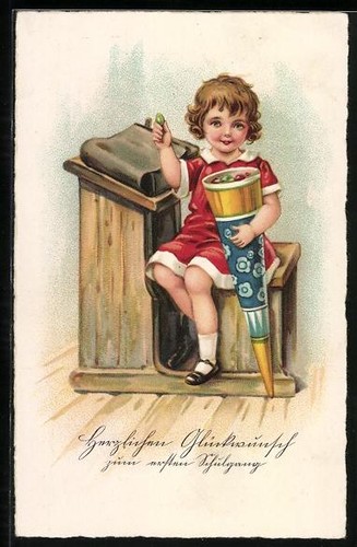 Carte postale artiste - carte, jeune