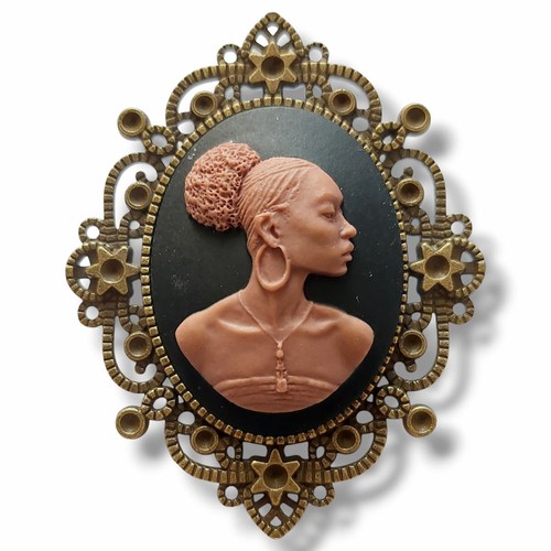 Broche camée rétro vintage - vintage,