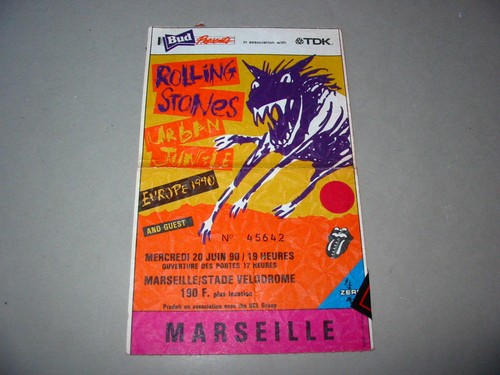 Rolling stones used ticket - rolling, stones.