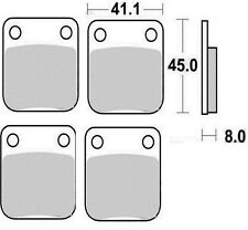 Jeu 4 plaquettes frein Avant Gauche droit YAMAHA YFM 350 A BRUIN 2X4 4X4 2004-06
