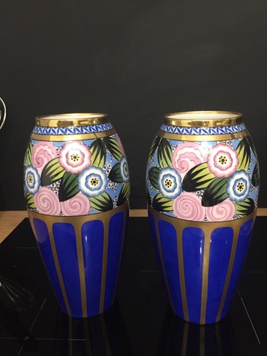 Paire vases art déco - paire,