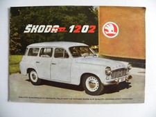 Brochure SKODA 1202 ambulance .pick-up. fourgonnette de 1962