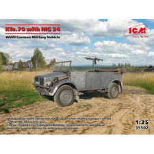 KFZ.70 WITH MG 34 WWII GERMAN MILITARY VEHICLE KIT 1:35 Icm Kit Mezzi Militari N