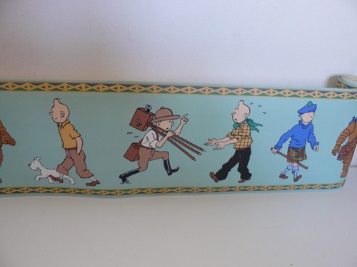 Frise papier peint tintin - papier,