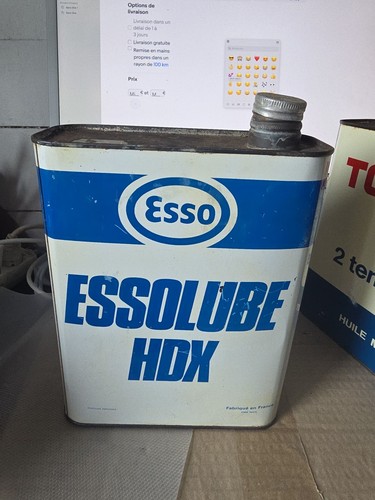 Bidon huile vide essolube hdx - vide,