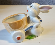 RARE Walt Disney 1960 Egg Cup Rabbit Made in Japan Lustre Ware